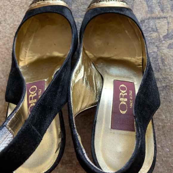 ORO made in Italy woman’s sling back shoes size 38 - Picture 13 of 14